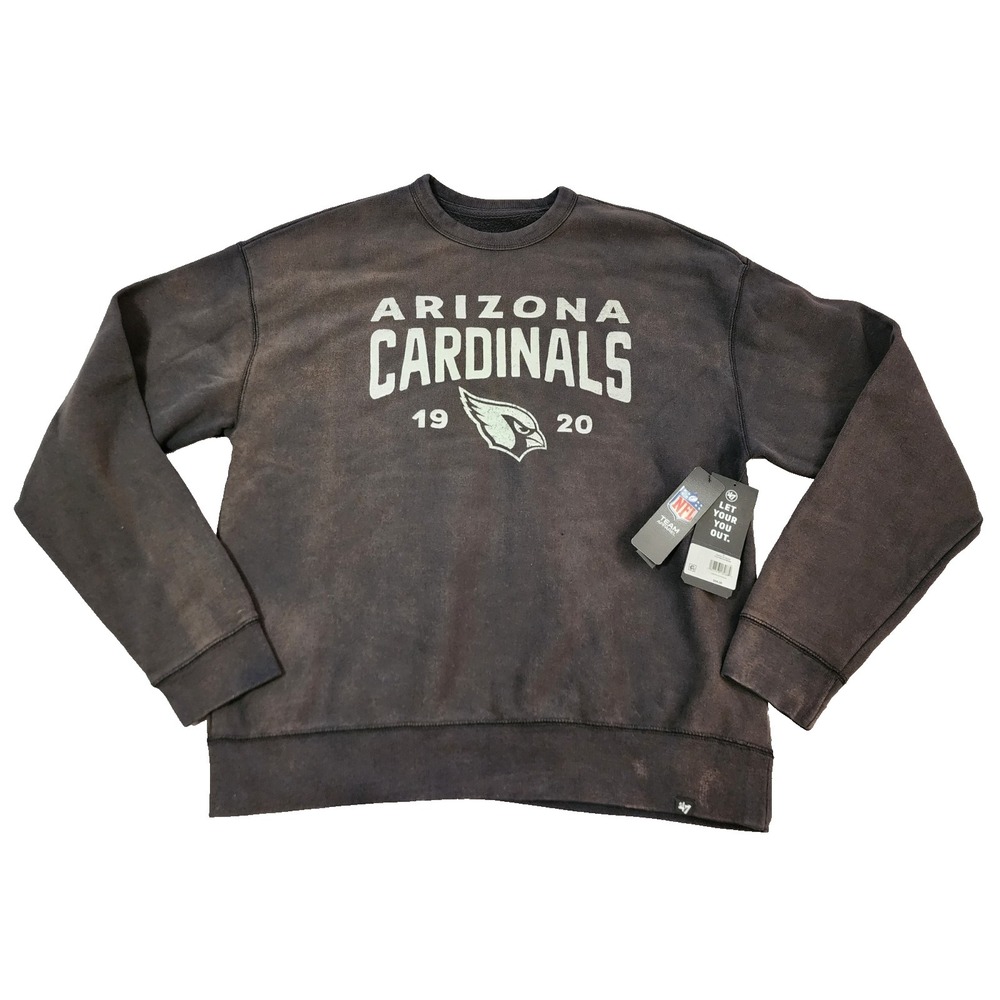 '47 Brand® (Men's MEDIUM) Arizona Cardinals™ Crew Sweatshirt, Dusted Black - $95